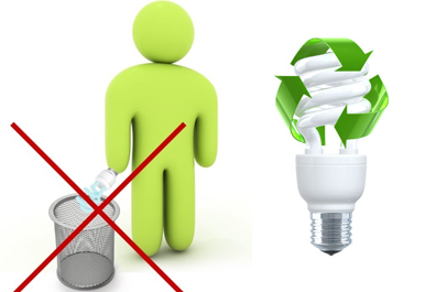 В Душанбе призывают не выбрасывать использованные энергосберегающие лампы в мусорки