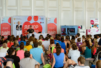 Открытие Всероссийского молодежного форума «Селигер 2014» и первый День донора при поддержке LG и Алексея Воеводы